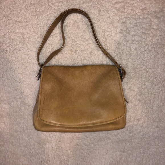 Vintage Coach Leather Shoulder Bag Purse - Picture 3 of 15